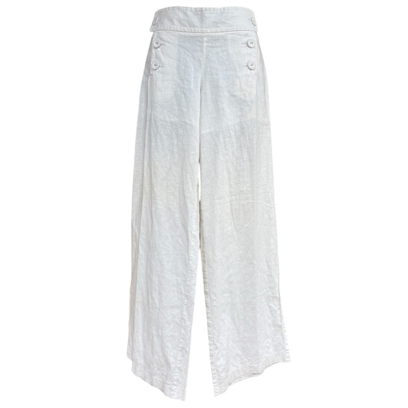 Kenar Pants - Kenar womens wide leg linen cotton mix, pants size 8 liner shorts under Preloved